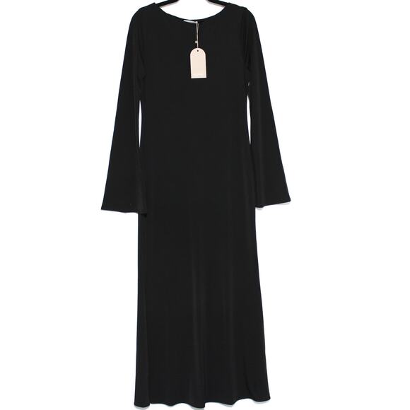 Meshki Tarna Slinky Fishtail Maxi Dress Black Size XL NWT - Picture 1 of 7